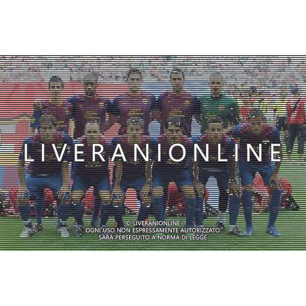 Audi Cup 2011 Bayern Monaco-Barcellona-International Porto Alegre-Milan Monaco Di Baviera (Germania) - 26.07.2011 Barcellona-International Porto Alegre Nella Foto:barcellona squadra formazione /Ph.Vitez-Ag. Aldo Liverani