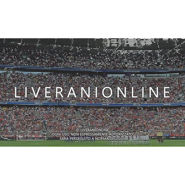 Audi Cup 2011 Bayern Monaco-Barcellona-International Porto Alegre-Milan Monaco Di Baviera (Germania) - 26.07.2011 Barcellona-International Porto Alegre Nella Foto:minuto di silenzio per le vittime in norvegia /Ph.Vitez-Ag. Aldo Liverani