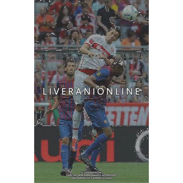 Audi Cup 2011 Bayern Monaco-Barcellona-International Porto Alegre-Milan Monaco Di Baviera (Germania) - 26.07.2011 Barcellona-International Porto Alegre Nella Foto:leandro damiao-keita /Ph.Vitez-Ag. Aldo Liverani