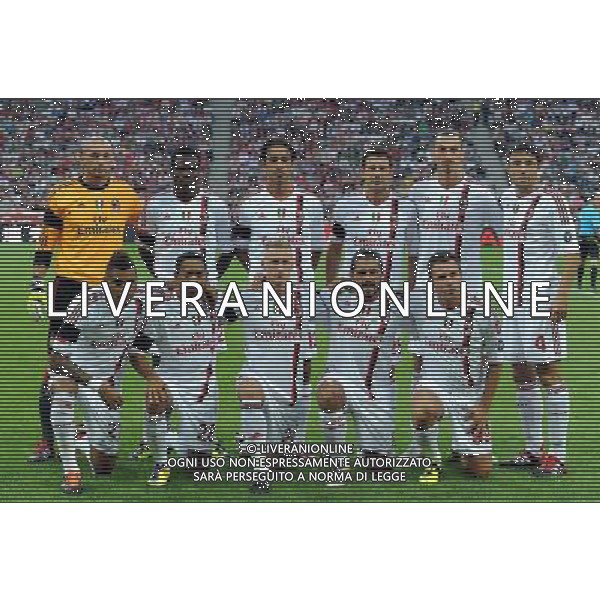 Audi Cup 2011 Bayern Monaco-Barcellona-International Porto Alegre-Milan Monaco Di Baviera (Germania) - 26.07.2011 Bayern Monaco-Milan Nella Foto:milan squadra formazione /Ph.Vitez-Ag. Aldo Liverani