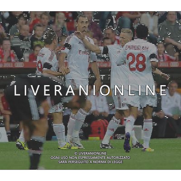 Audi Cup 2011 Bayern Monaco-Barcellona-International Porto Alegre-Milan Monaco Di Baviera (Germania) - 26.07.2011 Bayern Monaco-Milan Nella Foto:ibrahimovic esulta /Ph.Vitez-Ag. Aldo Liverani