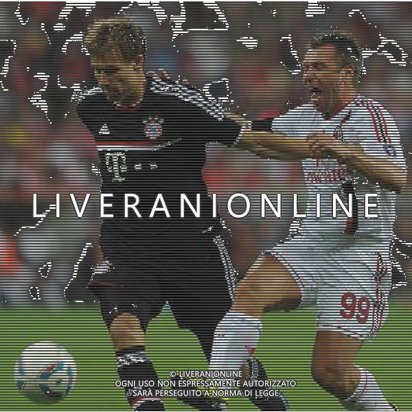 Audi Cup 2011 Bayern Monaco-Barcellona-International Porto Alegre-Milan Monaco Di Baviera (Germania) - 26.07.2011 Bayern Monaco-Milan Nella Foto:cassano-badstuber /Ph.Vitez-Ag. Aldo Liverani