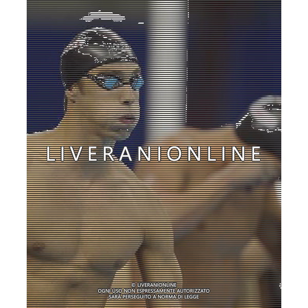 (110726) -- SHANGHAI, July 26, 2011 () -- Michael Phelps of the United States reacts before the final of men\'s 200m freestyle swimming event at the 14th FINA World Championships in Shanghai, east China, July 26, 2011. Michael Phelps won the silver medal with 1:44.79. (/Fei Maohua) (zgp)