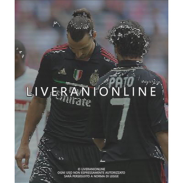 Audi Cup 2011 Bayern Monaco-Barcellona-International Porto Alegre-Milan Monaco Di Baviera (Germania) - 27.07.2011 International Porto Alegre-Milan Nella Foto:ibrahimovic pato /Ph.Vitez-Ag. Aldo Liverani