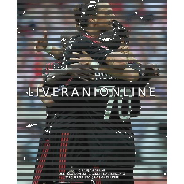 Audi Cup 2011 Bayern Monaco-Barcellona-International Porto Alegre-Milan Monaco Di Baviera (Germania) - 27.07.2011 International Porto Alegre-Milan Nella Foto:pato esulta /Ph.Vitez-Ag. Aldo Liverani