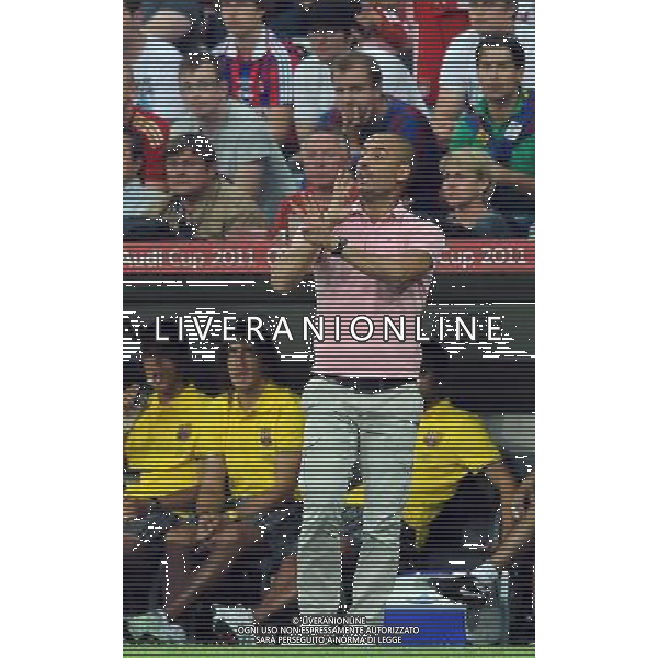 Audi Cup 2011 Bayern Monaco-Barcellona-International Porto Alegre-Milan Monaco Di Baviera (Germania) - 27.07.2011 Bayern Monaco-Barcellona Nella Foto:guardiola /Ph.Vitez-Ag. Aldo Liverani