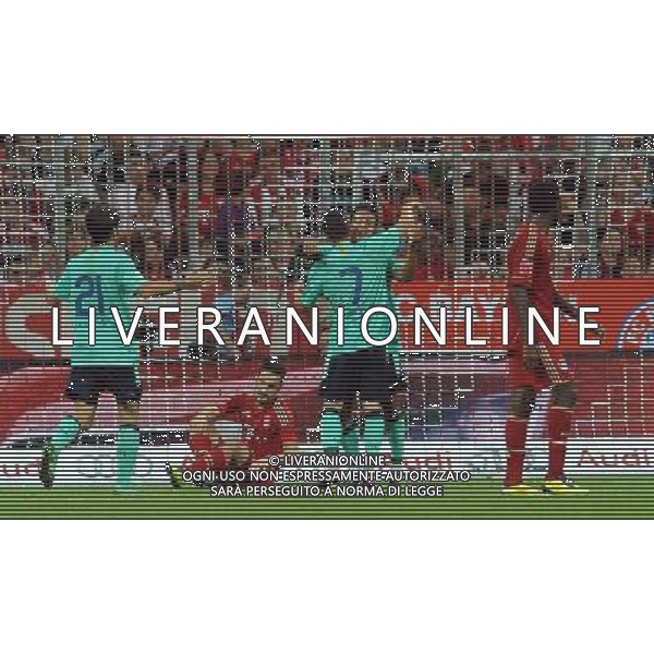 Audi Cup 2011 Bayern Monaco-Barcellona-International Porto Alegre-Milan Monaco Di Baviera (Germania) - 27.07.2011 Bayern Monaco-Barcellona Nella Foto:thiago alcantara esulta con villa /Ph.Vitez-Ag. Aldo Liverani