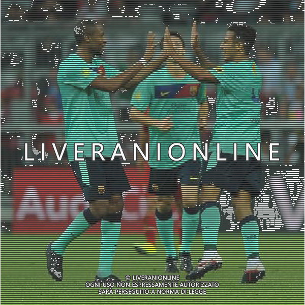 Audi Cup 2011 Bayern Monaco-Barcellona-International Porto Alegre-Milan Monaco Di Baviera (Germania) - 27.07.2011 Bayern Monaco-Barcellona Nella Foto:thiago alcantara esulta secondo gol /Ph.Vitez-Ag. Aldo Liverani