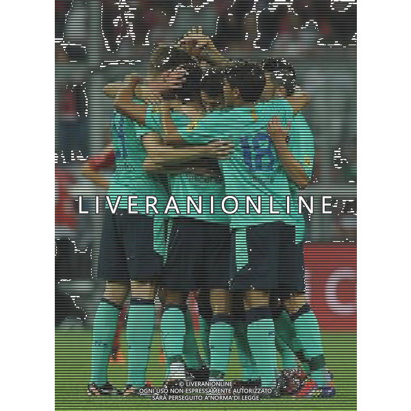 Audi Cup 2011 Bayern Monaco-Barcellona-International Porto Alegre-Milan Monaco Di Baviera (Germania) - 27.07.2011 Bayern Monaco-Barcellona Nella Foto:thiago alcantara esulta secondo gol /Ph.Vitez-Ag. Aldo Liverani