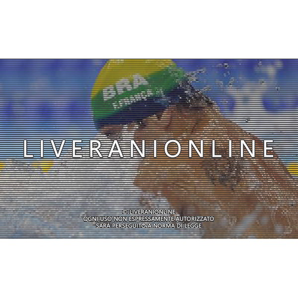 (110727) -- SHANGHAI, July 27, 2011 () -- Felipe Alves Franca Da Silva of Brazil competes in the final of men\'s 50m breaststroke swimming event at the 14th FINA World Championships in Shanghai, east China, July 27, 2011. Felipe Alves Franca Da Silva claimed the title with 27.01. (/Fei Maohua) (zgp)