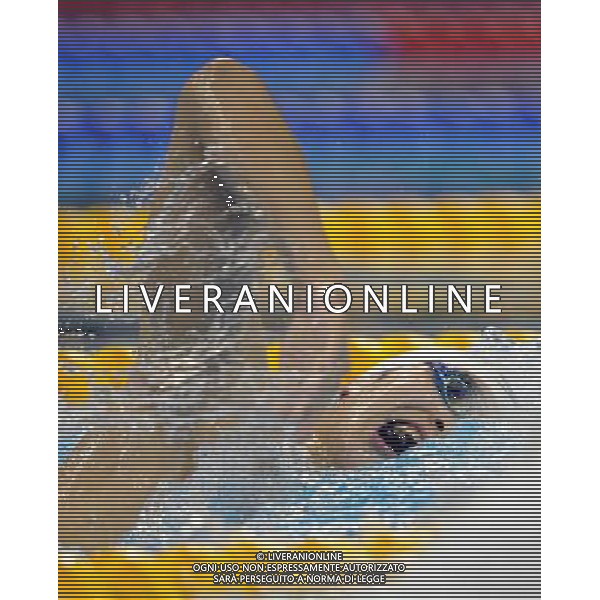 (110727) -- SHANGHAI, July 27, 2011 () -- Sun Yang of China competes in the final of men\'s 800m freestyle swimming event at the 14th FINA World Championships in Shanghai, east China, July 27, 2011. Sun Yang claimed the title with 7:38.57. (/Guo Yong)