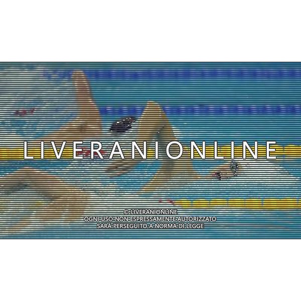 (110727) -- SHANGHAI, July 27, 2011 () -- Sun Yang (R) of China competes in the final of men\'s 800m freestyle swimming event at the 14th FINA World Championships in Shanghai, east China, July 27, 2011. Sun Yang claimed the title with 7:38.57. (/Yang Zongyou) (zgp)