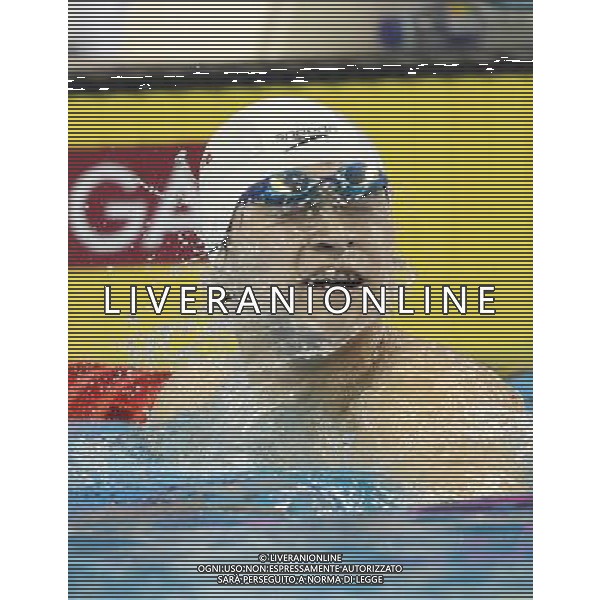(110727) -- SHANGHAI, July 27, 2011 () -- Sun Yang of China reacts after the final of men\'s 800m freestyle swimming event at the 14th FINA World Championships in Shanghai, east China, July 27, 2011. Sun Yang claimed the title with 7:38.57. (/Fan Jun) (zgp)