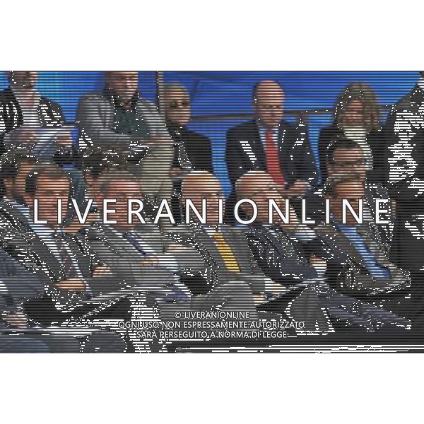 MILANO 27/7/2011 STUDI TELEVISIVI DI SPORT ITALIA VIA FELTRE PERESENTAZIONE DEL CALENDARIO DELLA SERIE A TIM 2011/2012 NELLA FOTO PARTE DELLA PLATEA FOTO ROMANO/AG ALDO LIVERANI