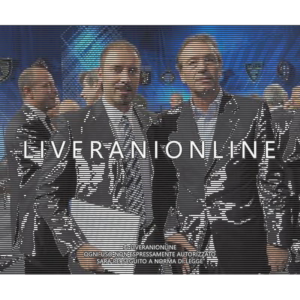 MILANO 27/7/2011 STUDI TELEVISIVI DI SPORT ITALIA VIA FELTRE PERESENTAZIONE DEL CALENDARIO DELLA SERIE A TIM 2011/2012 NELLA FOTO CAMPEDELLI E MASSIMO CELLINO FOTO ROMANO/AG ALDO LIVERANI