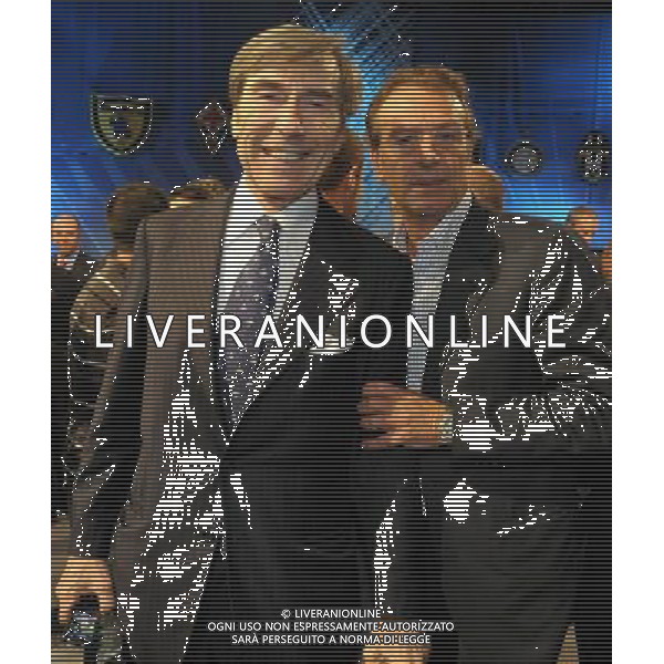 MILANO 27/7/2011 STUDI TELEVISIVI DI SPORT ITALIA VIA FELTRE PERESENTAZIONE DEL CALENDARIO DELLA SERIE A TIM 2011/2012 NELLA FOTO ARIEDO BRAIDA MASSIMO CELLINO FOTO ROMANO/AG ALDO LIVERANI