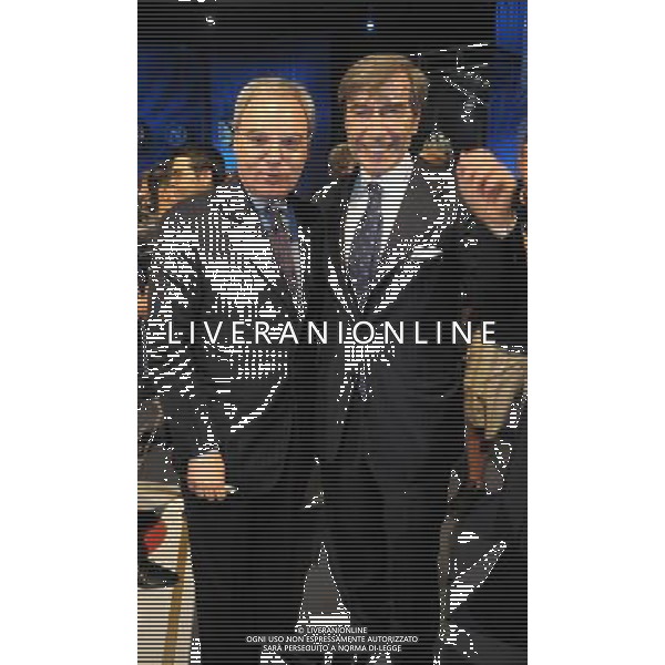 MILANO 27/7/2011 STUDI TELEVISIVI DI SPORT ITALIA VIA FELTRE PERESENTAZIONE DEL CALENDARIO DELLA SERIE A TIM 2011/2012 NELLA FOTO MAURIZIO BERETTA E ARIEDO BRAIDA FOTO ROMANO/AG ALDO LIVERANI