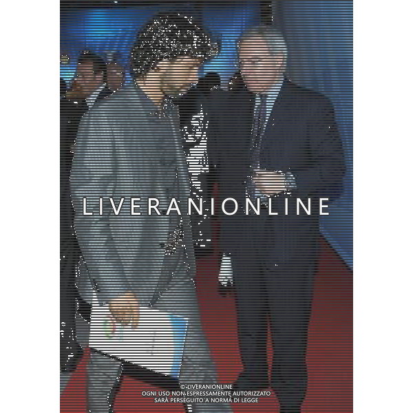 MILANO 27/7/2011 STUDI TELEVISIVI DI SPORT ITALIA VIA FELTRE PERESENTAZIONE DEL CALENDARIO DELLA SERIE A TIM 2011/2012 NELLA FOTO DAMIANO TOMMASI E MAURIZIO BERETTA FOTO ROMANO/AG ALDO LIVERANI