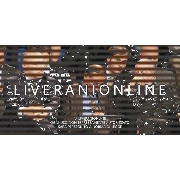 MILANO 27/7/2011 STUDI TELEVISIVI DI SPORT ITALIA VIA FELTRE PRESENTAZIONE DEL CALENDARIO DELLA SERIE A TIM 2011/2012 NELLA FOTO GIUSEPPE MAROTTA ERNESTO PAOLILLO AURELIO DE LAURENTIIS FOTO FIOCHI/AG ALDO LIVERANI