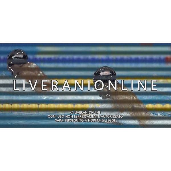 (110728) -- SHANGHAI, July 28, 2011 () -- Michael Phelps (R) of the United States competes in the final of men\'s 200m individual medley swimming event at the 14th FINA World Championships in Shanghai, east China, July 28, 2011. Michael Phelps won the silver medal with 1:54.16. (/Yang Lei) (zgp)