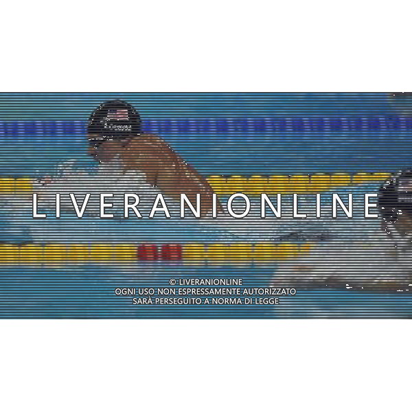 (110728) -- SHANGHAI, July 28, 2011 () -- Ryan Lochte (L) of the United States competes in the final of men\'s 200m individual medley swimming event at the 14th FINA World Championships in Shanghai, east China, July 28, 2011. Ryan Lochte claimed the title and set a new world record with 1:54.00. (/Yang Lei) (zgp)
