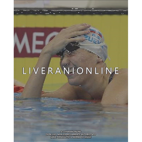 (110728) -- SHANGHAI, July 28, 2011 () -- Anastasia Zueva of Russia reacts after the final of women\'s 50m backstroke swimming event at the 14th FINA World Championships in Shanghai, east China, July 28, 2011. Anastasia Zueva of Russia claimed the title with 27.79. (/Fan Jun) (zgp)