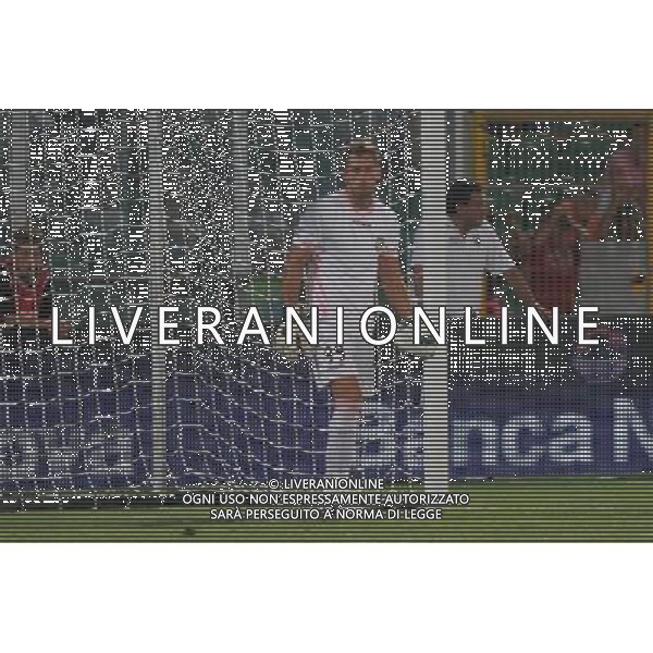 GIUSEPPE SERGI - ALDO LIVERANI 28-7-11 Palermo : palermo - thun europa league 2011-12 Nella foto: delusione di benussi dopo il 2-1