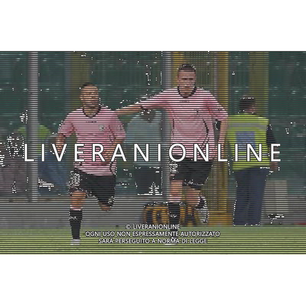 GIUSEPPE SERGI - ALDO LIVERANI 28-7-11 Palermo : palermo - thun europa league 2011-12 Nella foto: miccolin e ilicic gli autori dei gol di rimonta