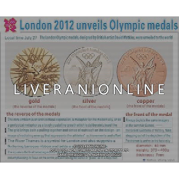 (110728) -- BEIJING, July 28, 2011 () -- Graphics shows the London Olympic medals were unveiled on July 27,2011. (/Zhang Liyun)