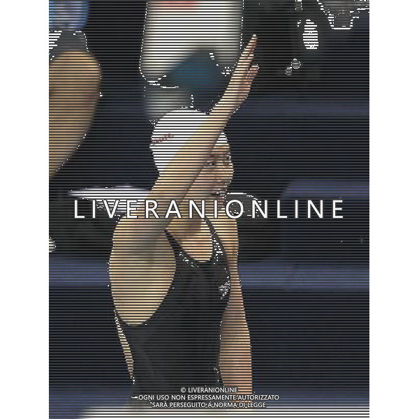 (110728) -- SHANGHAI, July 28, 2011 () -- Jiao Liuyang of China gestures to spectators after the final of women\'s 200m butterfly swimming event at the 14th FINA World Championships in Shanghai, east China, July 28, 2011. Jiao Liuyang of China claimed the title with 2:05.55. (/Chen Fei) (zgp)