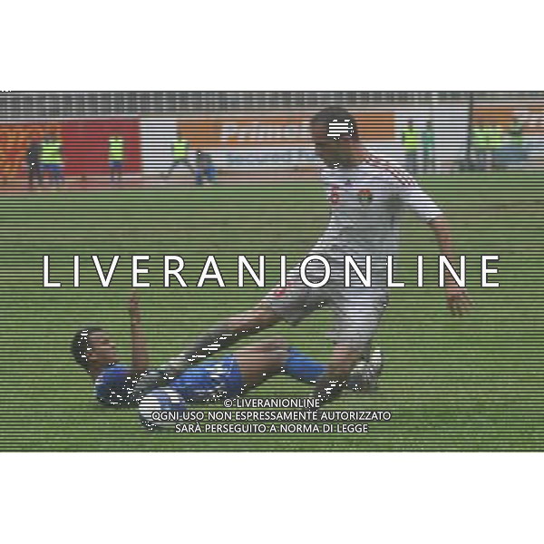 (110728)--KATHMANDU, July 28, 2011 ()--Player from Jordan Mohammad Saeed (R) and Nepalese player Bharat Khawas fight for the ball during the FIFA World Cup Brazil 2014 football qualifying match between Nepal and Jordan in Nepali Capital Kathmandu on July 28, 2011. The game ended in a 1-1 draw in the second leg of the FIFA World Cup qualifiers. (/Niraj Sapkota)