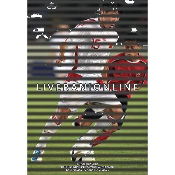 (110728) -- VIENTIANE, July 28, 2011 () -- Yu Hanchao (Front) of China controls the ball during the qualifier match of the 2014 FIFA World Cup Brazil against Laos in Vientiane, capital of Laos, July 28, 2011. China won 6-1. (/Chen Xiaowei)