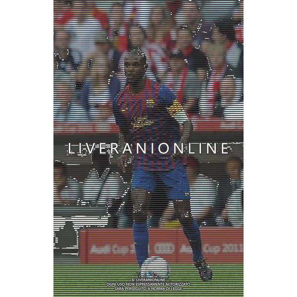 Audi Cup 2011 Bayern Monaco-Barcellona-International Porto Alegre-Milan Monaco Di Baviera (Germania) - 26.07.2011 Barcellona-Internationa di Porto Alegre Nella Foto:Eric Abidal /Ph.Vitez-Ag. Aldo Liverani