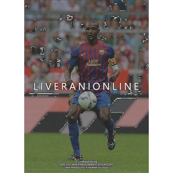 Audi Cup 2011 Bayern Monaco-Barcellona-International Porto Alegre-Milan Monaco Di Baviera (Germania) - 26.07.2011 Barcellona-Internationa di Porto Alegre Nella Foto:Eric Abidal /Ph.Vitez-Ag. Aldo Liverani