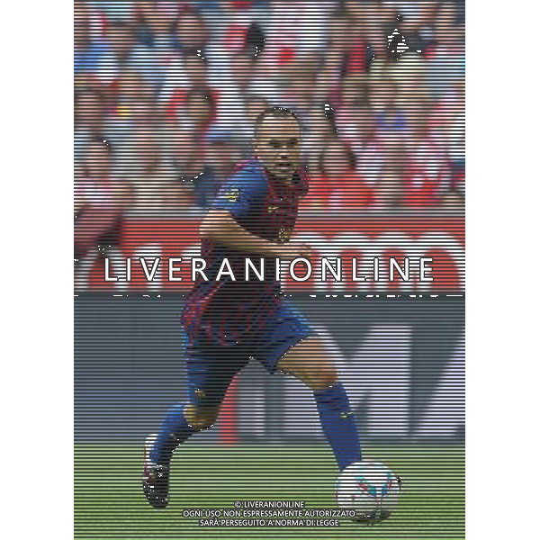 Audi Cup 2011 Bayern Monaco-Barcellona-International Porto Alegre-Milan Monaco Di Baviera (Germania) - 26.07.2011 Barcellona-Internationa di Porto Alegre Nella Foto:Andres Iniesta /Ph.Vitez-Ag. Aldo Liverani