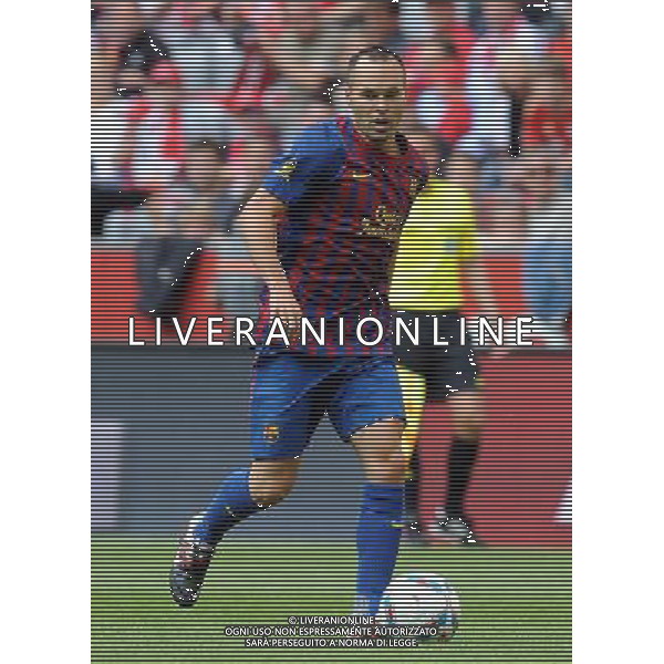 Audi Cup 2011 Bayern Monaco-Barcellona-International Porto Alegre-Milan Monaco Di Baviera (Germania) - 26.07.2011 Barcellona-Internationa di Porto Alegre Nella Foto:Andres Iniesta /Ph.Vitez-Ag. Aldo Liverani