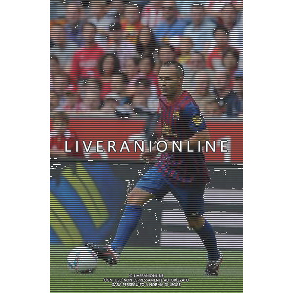 Audi Cup 2011 Bayern Monaco-Barcellona-International Porto Alegre-Milan Monaco Di Baviera (Germania) - 26.07.2011 Barcellona-Internationa di Porto Alegre Nella Foto:Andres Iniesta /Ph.Vitez-Ag. Aldo Liverani