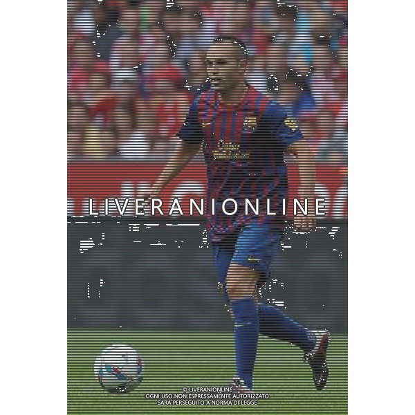 Audi Cup 2011 Bayern Monaco-Barcellona-International Porto Alegre-Milan Monaco Di Baviera (Germania) - 26.07.2011 Barcellona-Internationa di Porto Alegre Nella Foto:Andres Iniesta /Ph.Vitez-Ag. Aldo Liverani