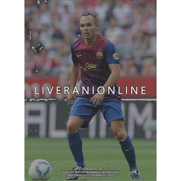 Audi Cup 2011 Bayern Monaco-Barcellona-International Porto Alegre-Milan Monaco Di Baviera (Germania) - 26.07.2011 Barcellona-Internationa di Porto Alegre Nella Foto:Andres Iniesta /Ph.Vitez-Ag. Aldo Liverani