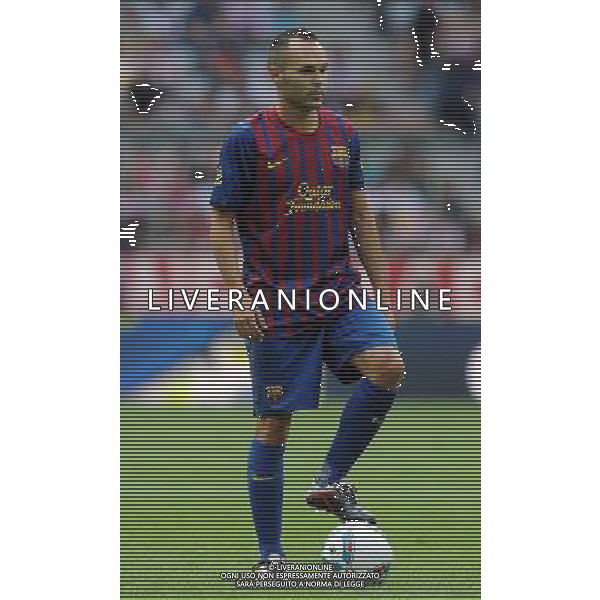 Audi Cup 2011 Bayern Monaco-Barcellona-International Porto Alegre-Milan Monaco Di Baviera (Germania) - 26.07.2011 Barcellona-Internationa di Porto Alegre Nella Foto:Andres Iniesta /Ph.Vitez-Ag. Aldo Liverani