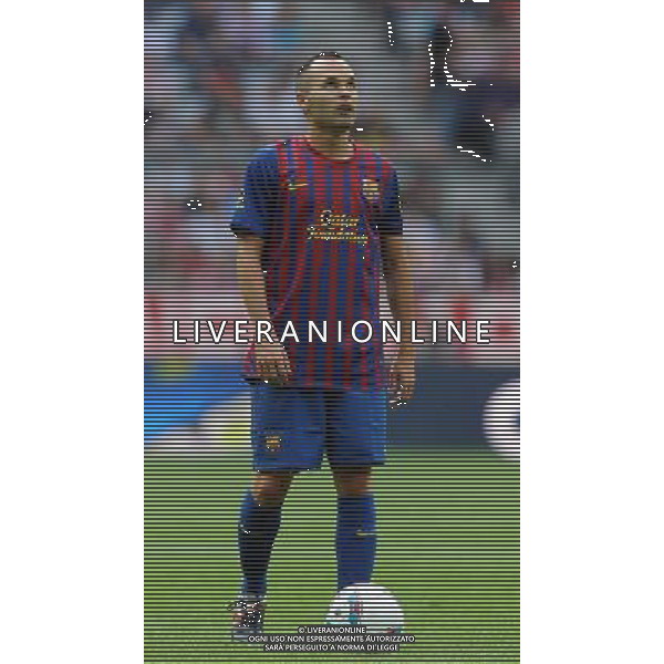 Audi Cup 2011 Bayern Monaco-Barcellona-International Porto Alegre-Milan Monaco Di Baviera (Germania) - 26.07.2011 Barcellona-Internationa di Porto Alegre Nella Foto:Andres Iniesta /Ph.Vitez-Ag. Aldo Liverani