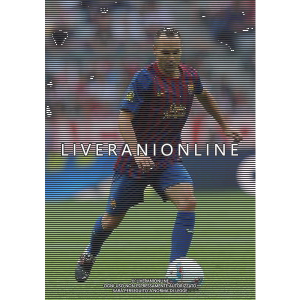 Audi Cup 2011 Bayern Monaco-Barcellona-International Porto Alegre-Milan Monaco Di Baviera (Germania) - 26.07.2011 Barcellona-Internationa di Porto Alegre Nella Foto:Andres Iniesta /Ph.Vitez-Ag. Aldo Liverani