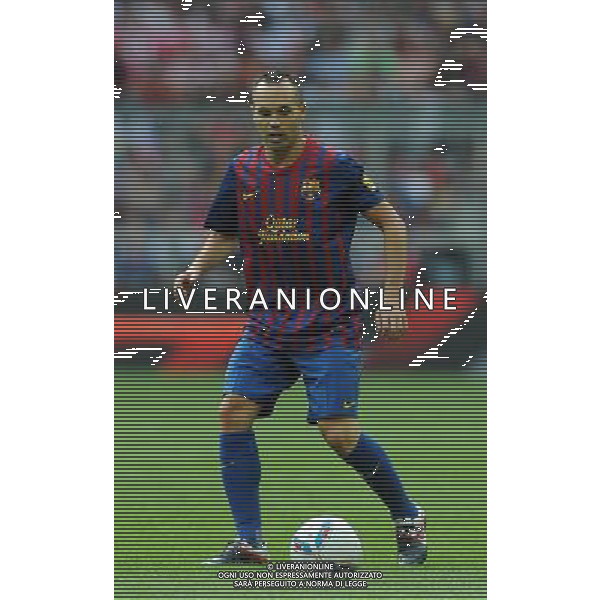 Audi Cup 2011 Bayern Monaco-Barcellona-International Porto Alegre-Milan Monaco Di Baviera (Germania) - 26.07.2011 Barcellona-Internationa di Porto Alegre Nella Foto:Andres Iniesta /Ph.Vitez-Ag. Aldo Liverani