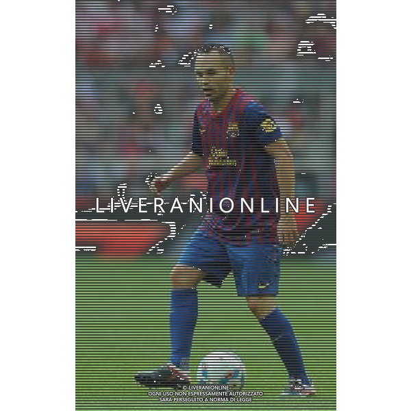 Audi Cup 2011 Bayern Monaco-Barcellona-International Porto Alegre-Milan Monaco Di Baviera (Germania) - 26.07.2011 Barcellona-Internationa di Porto Alegre Nella Foto:Andres Iniesta /Ph.Vitez-Ag. Aldo Liverani