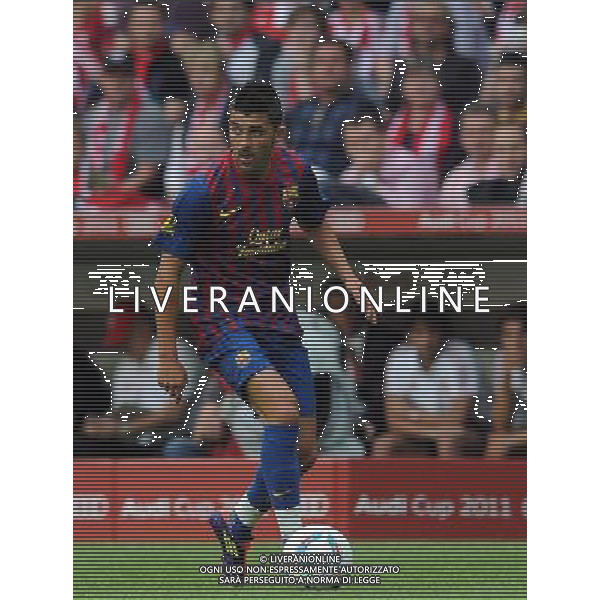 Audi Cup 2011 Bayern Monaco-Barcellona-International Porto Alegre-Milan Monaco Di Baviera (Germania) - 26.07.2011 Barcellona-Internationa di Porto Alegre Nella Foto:David Villa /Ph.Vitez-Ag. Aldo Liverani