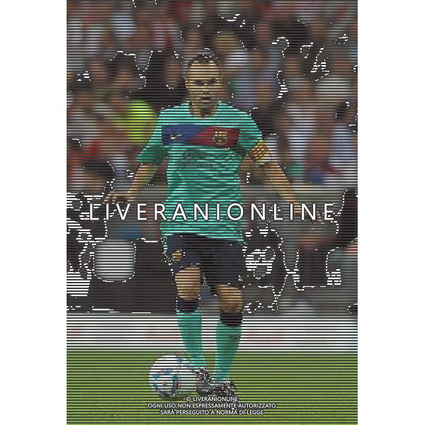 Audi Cup 2011 Bayern Monaco-Barcellona-International Porto Alegre-Milan Monaco Di Baviera (Germania) - 27.07.2011 Bayern Monaco-Barcellona Nella Foto:Andres Iniesta /Ph.Vitez-Ag. Aldo Liverani