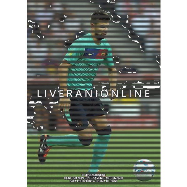 Audi Cup 2011 Bayern Monaco-Barcellona-International Porto Alegre-Milan Monaco Di Baviera (Germania) - 27.07.2011 Bayern Monaco-Barcellona Nella Foto:Gerard Piquè /Ph.Vitez-Ag. Aldo Liverani