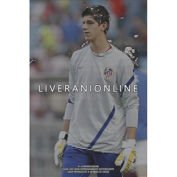 Madrid 28/07/2011.- Europa League preliminary round Atletico de Madrid vs Stromsgodset. Courtois. Photo: Cesar Cebolla / ALFAQUI