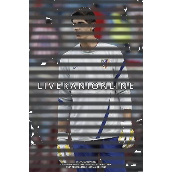 Madrid 28/07/2011.- Europa League preliminary round Atletico de Madrid vs Stromsgodset. Courtois. Photo: Cesar Cebolla / ALFAQUI