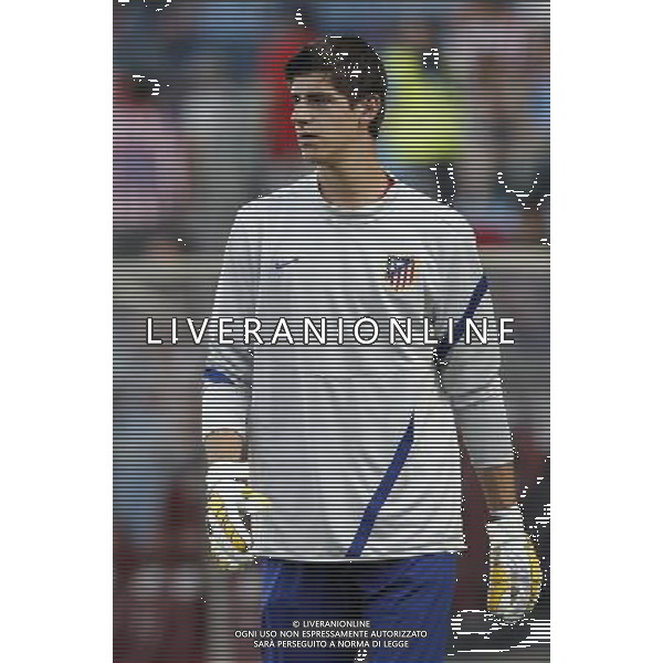 Madrid 28/07/2011.- Europa League preliminary round Atletico de Madrid vs Stromsgodset. Courtois. Photo: Cesar Cebolla / ALFAQUI
